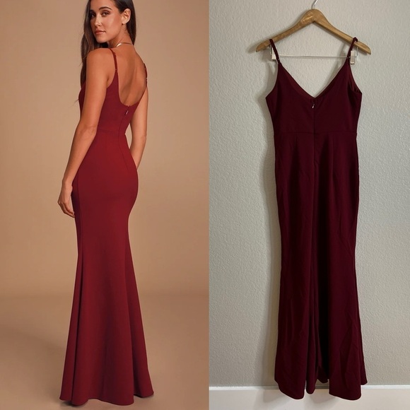 Infinite Glory Wine Red Maxi Dress - Picture 4 of 10